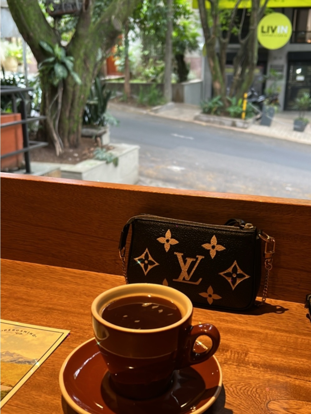 Louis Vuitton Black and Gold Mini Pochette Bag with Chain - Picture 8 of 8
